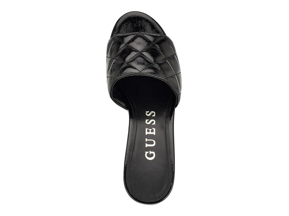 Guess Womens Yanni Quilted Platform Block Heel Mule Sandals Product Image