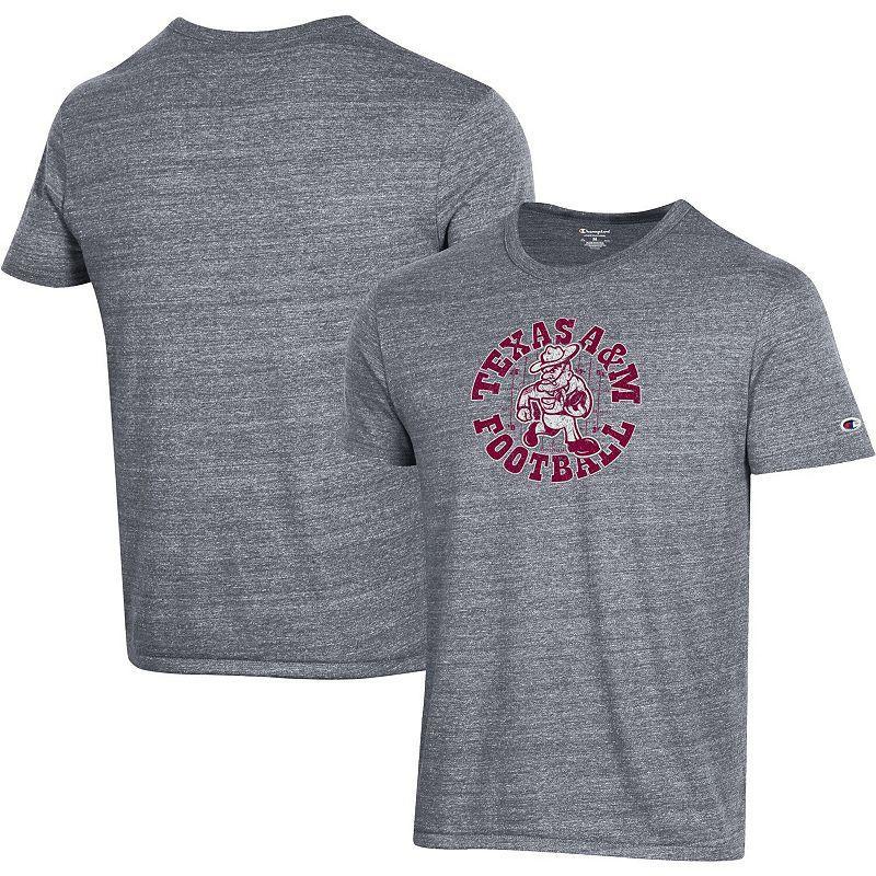 Mens Champion Gray Texas A&M Aggies Ol Sarge Football Tri-Blend T-Shirt Product Image