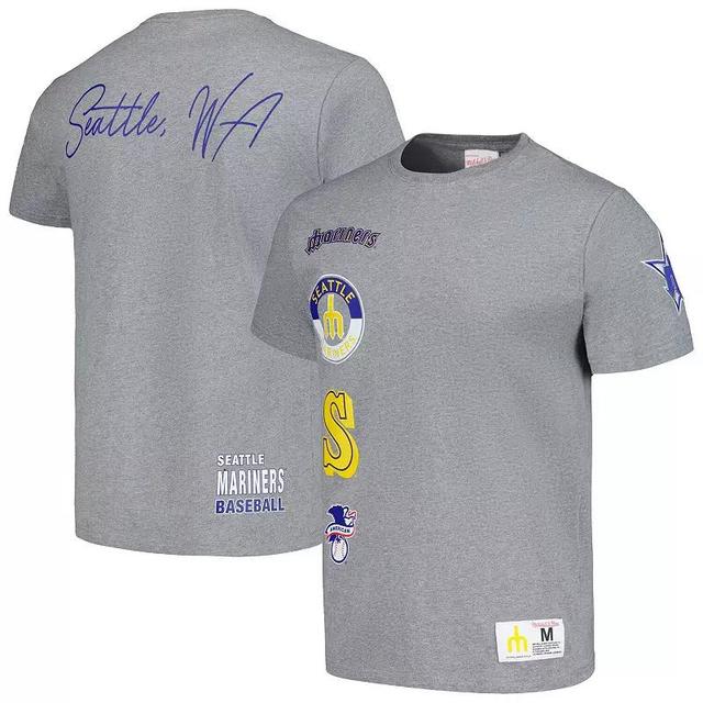 Mens Mitchell & Ness Heather Gray Seattle Mariners Cooperstown Collection City Collection T-Shirt Product Image