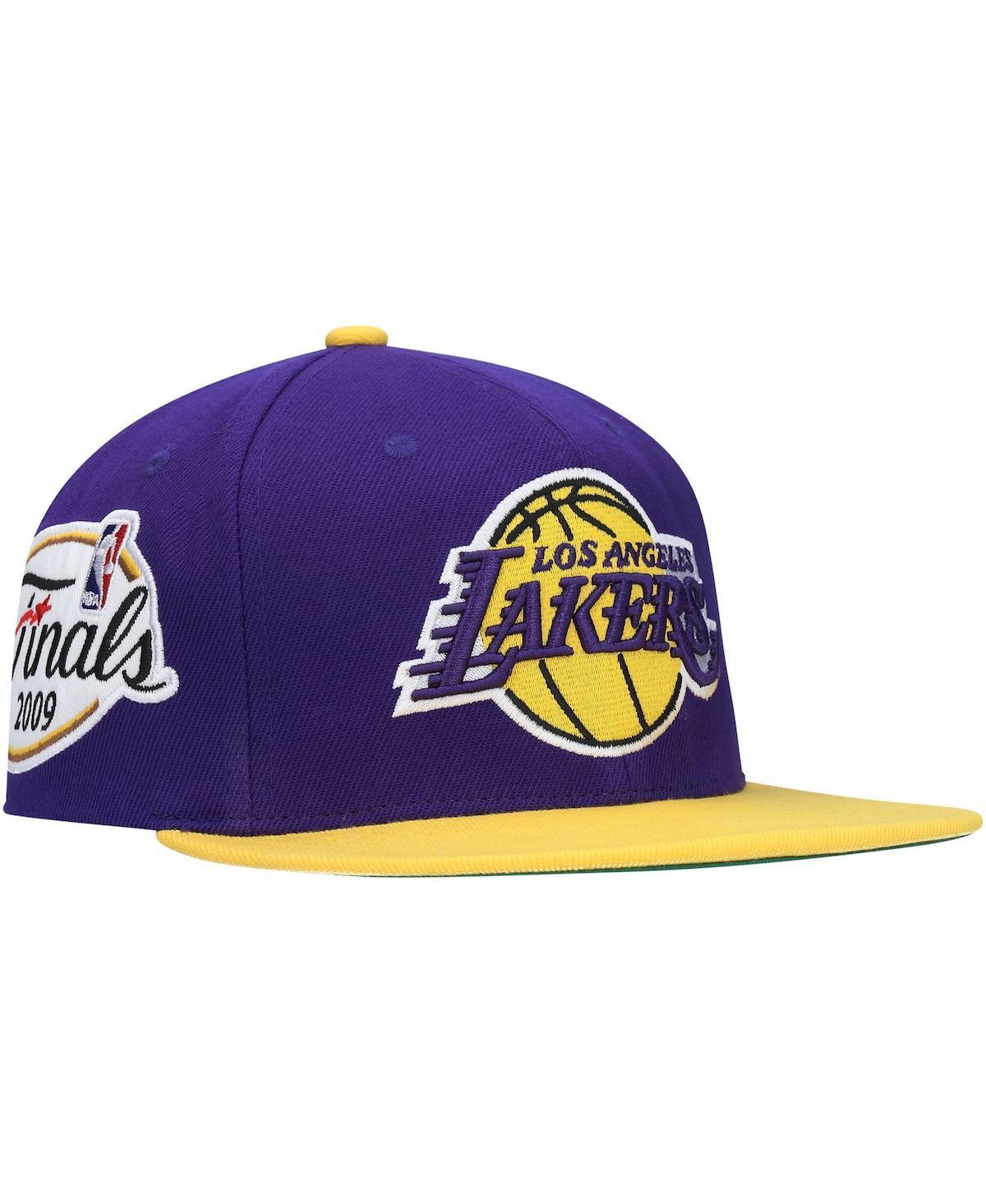 Mens Mitchell & Ness Purple Los Angeles Lakers 2009 Nba Finals Xl Patch Snapback Hat - Purple Product Image