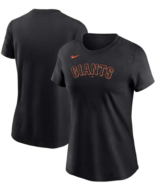 Womens Black San Francisco Giants Wordmark T-shirt Product Image