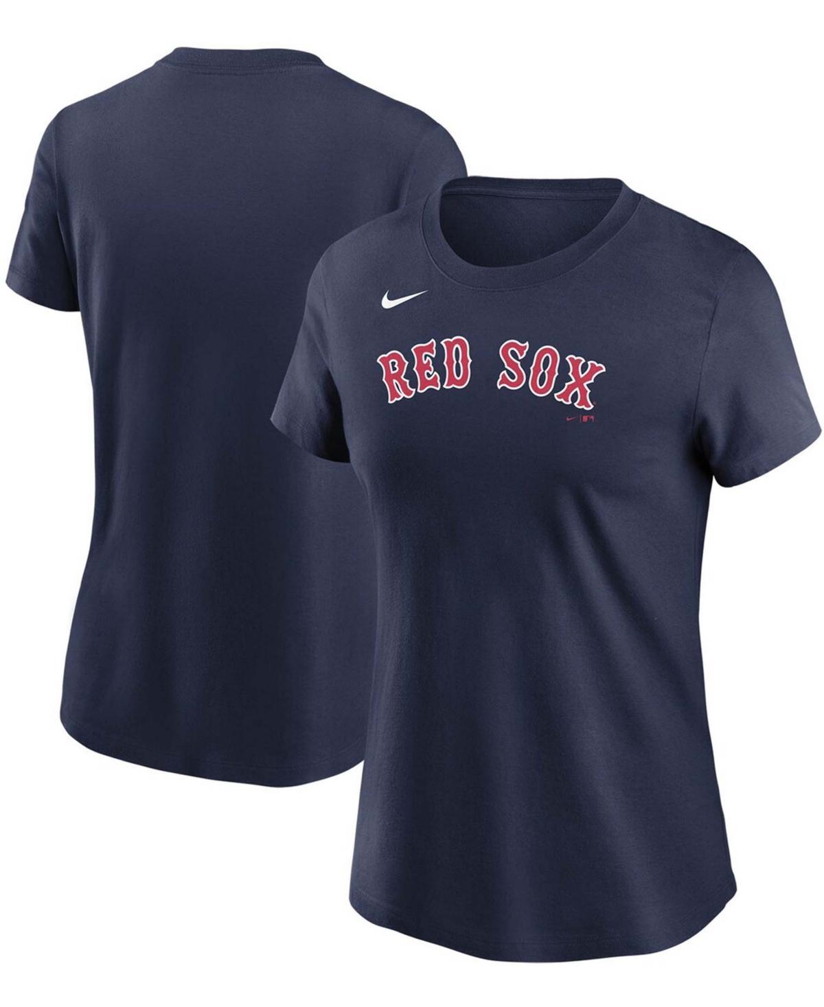 Womens Navy Boston Red Sox Wordmark T-shirt Product Image