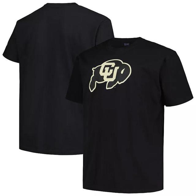 Mens Profile Black Colorado Buffaloes Big and Tall Color Pop T-shirt Product Image