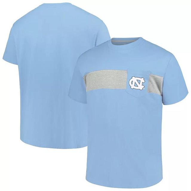 Mens Profile Carolina Blue North Carolina Tar Heels Big & Tall Color Stripe T-Shirt Product Image