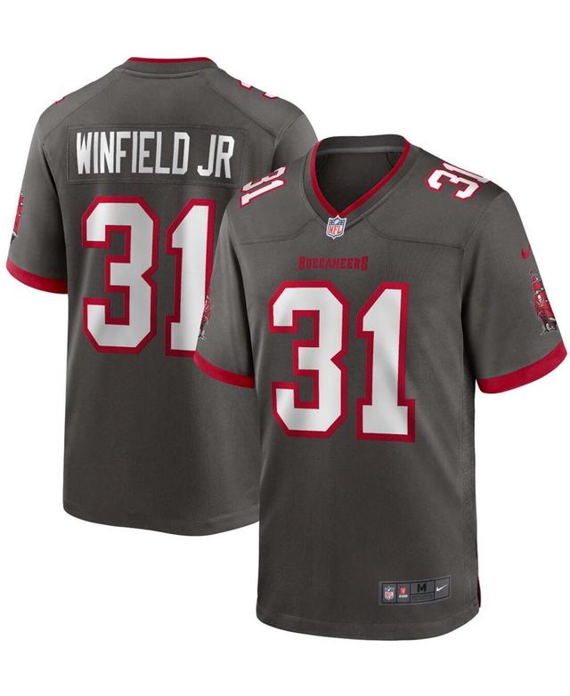 Mens Nike Antoine Winfield Jr. Pewter Tampa Bay Buccaneers Game Jersey Grey Product Image