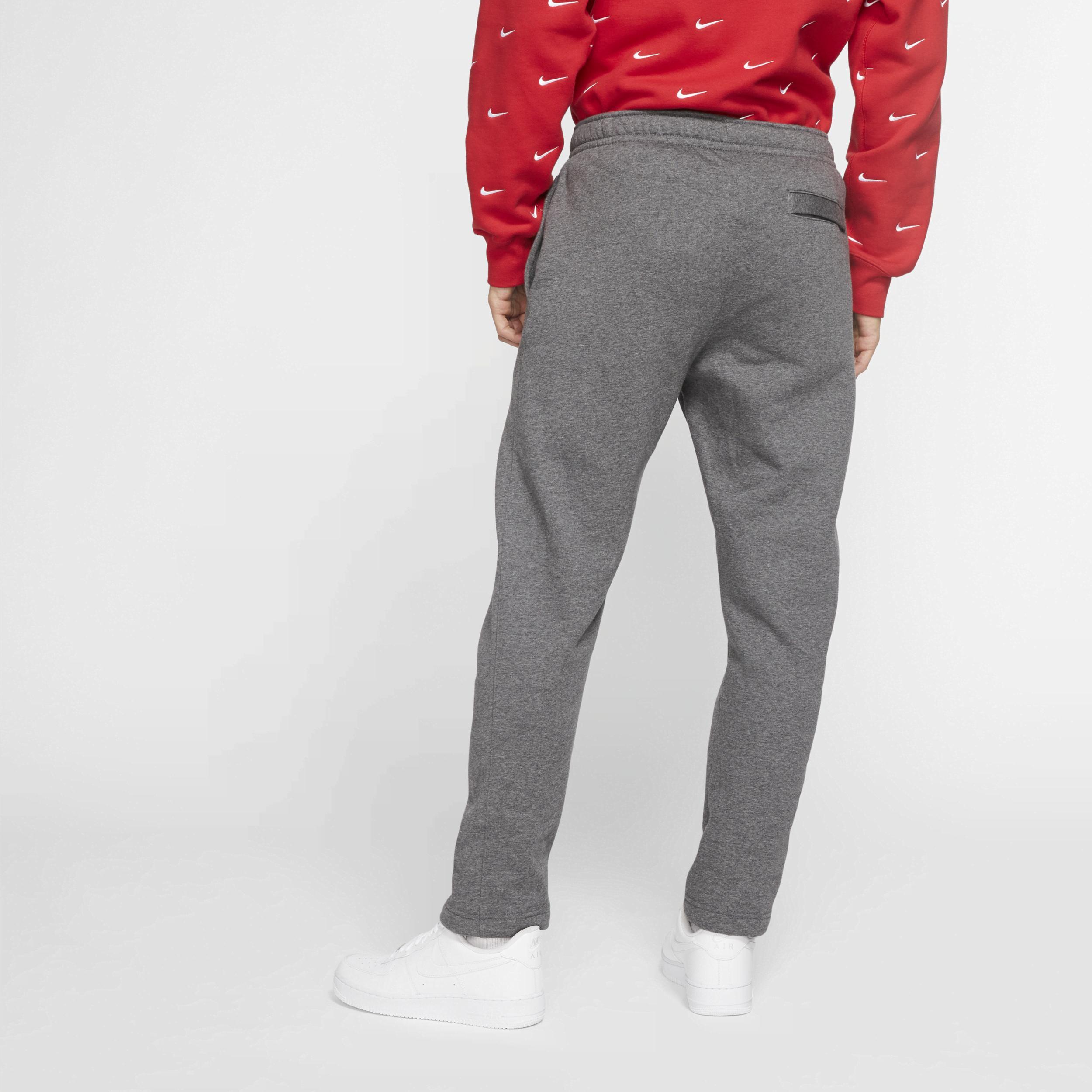 Mens Nike Sportswear Club Fleece Pants Grey Heather White Product Image