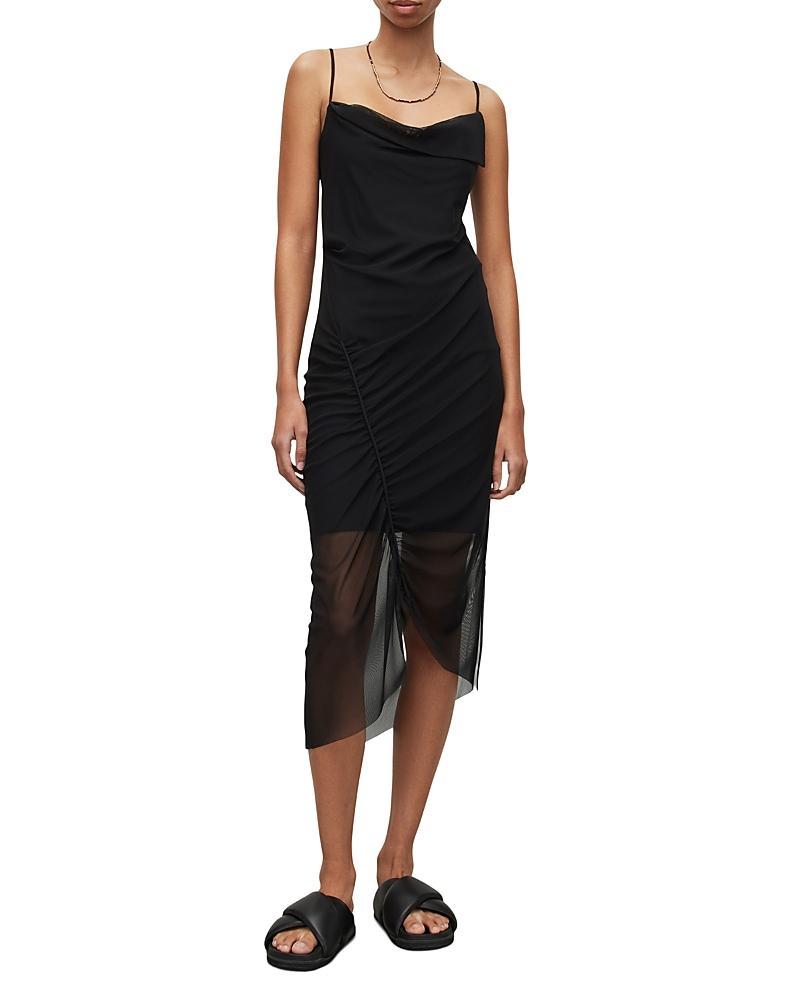 Allsaints Ulla Mesh Midi Dress Product Image