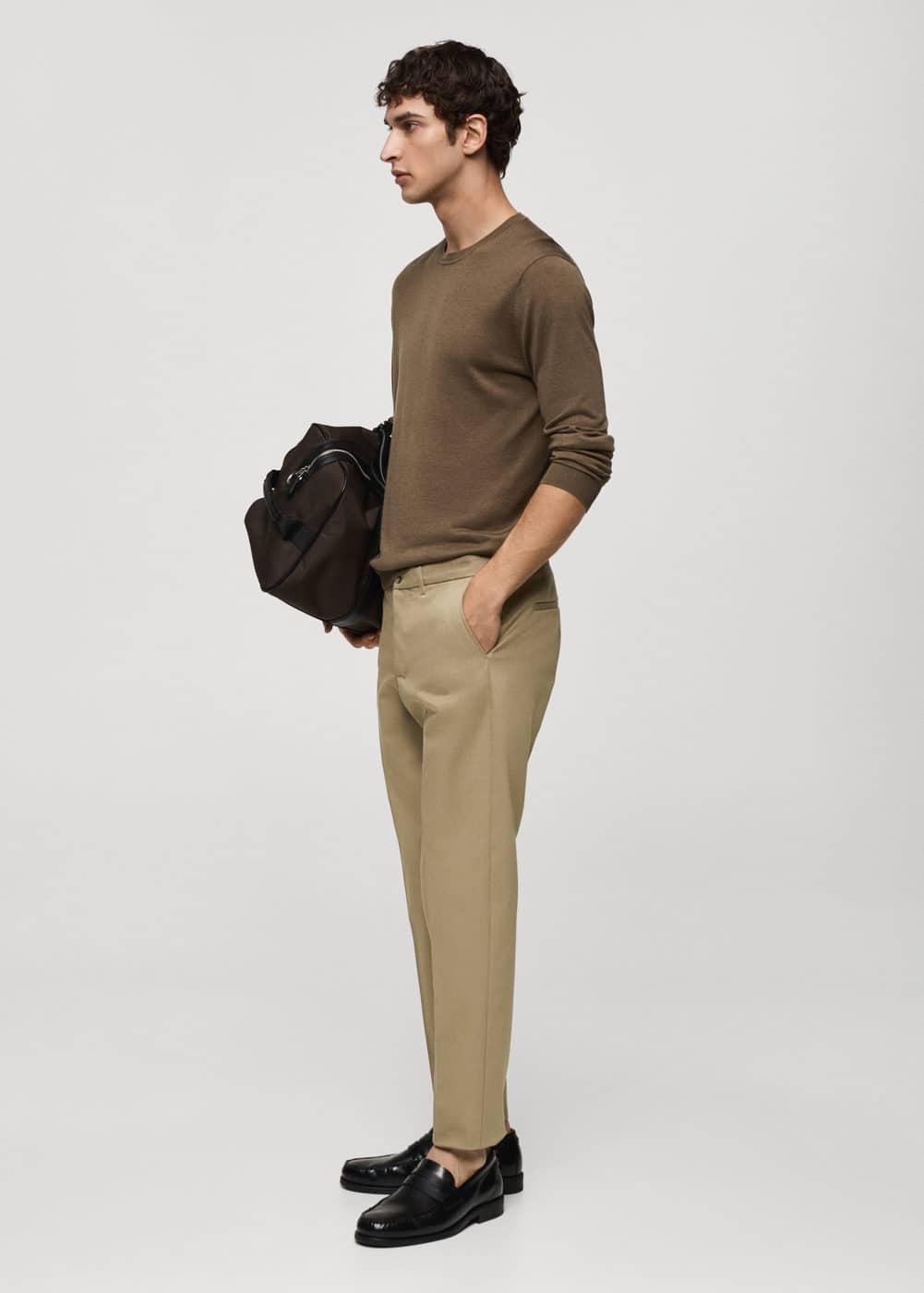 MANGO MAN - Slim fit chino trousers khakiMen Product Image