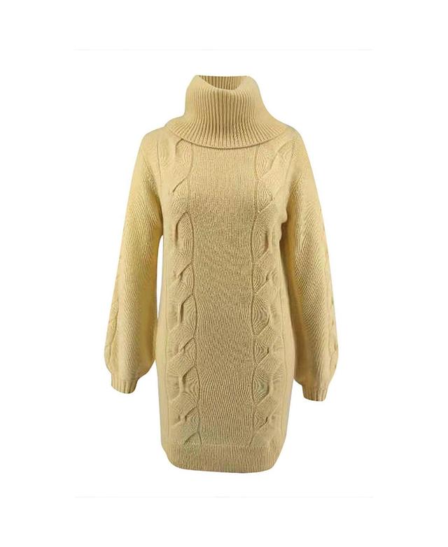 Bellemere Womens Cashmere Turtleneck Mini-Sweater Dress Product Image