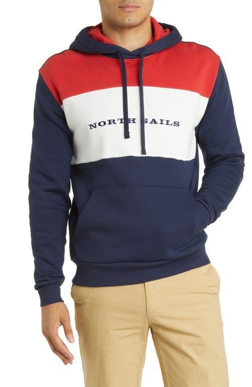 NORTH SAILS Colorblock Cotton Graphic Hoodie Product Image