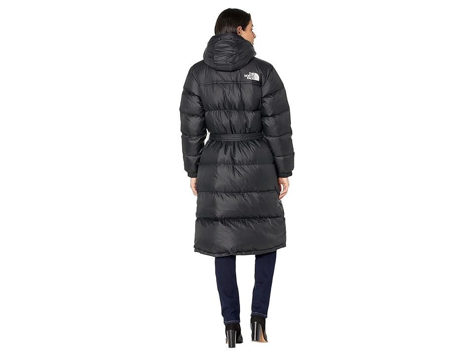 The North Face Nuptse Belted Long Parka (TNF ) Women's Clothing Product Image