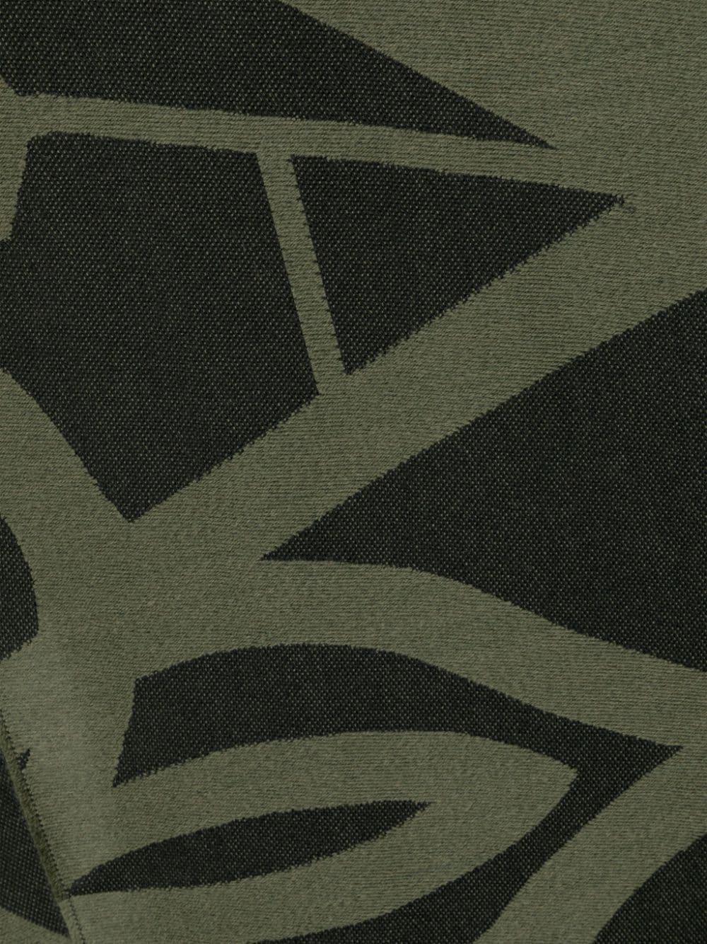 Logo-jacquard Wool Scarf In Green Product Image