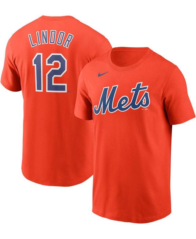 Mens Nike Francisco Lindor New York Mets Name & Number T-Shirt Product Image