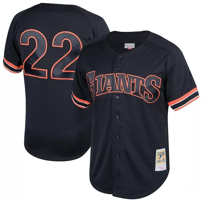 Mens Mitchell & Ness Will Clark San Francisco Giants Cooperstown Collection Mesh Batting Practice Button-Up Jersey Product Image