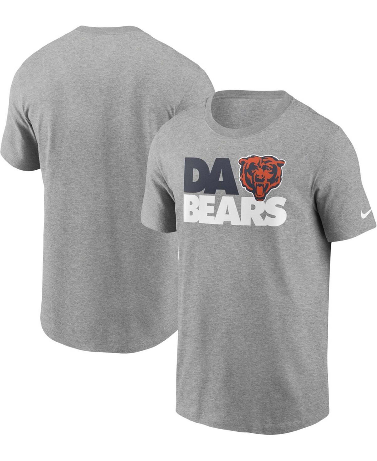 Mens Nike Heathered Gray Chicago Bears Hometown Collection Da Bears T-Shirt Product Image