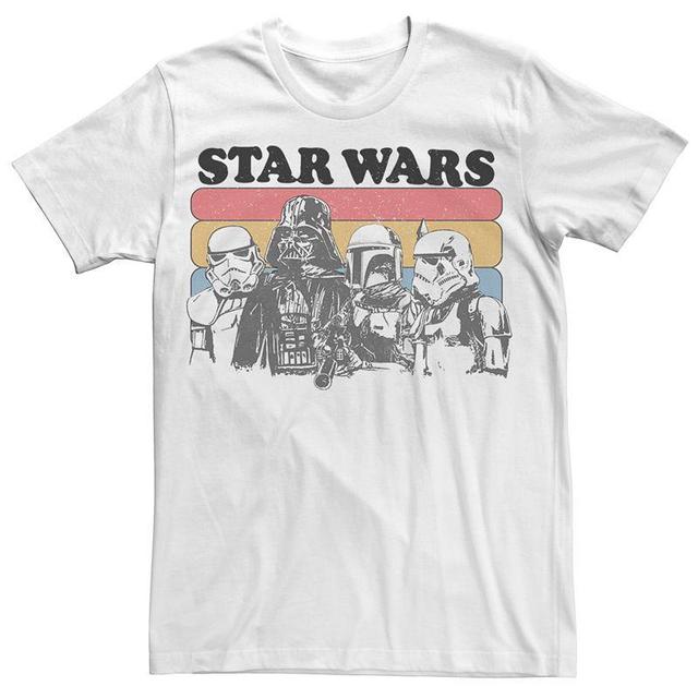 Star Wars Mens Classic Retro Darth Vader And Stormtroopers Short Sleeve T-Shirt Product Image