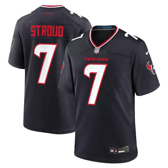 Mens Nike C.J. Stroud Houston Texans Game Jersey Blue Product Image