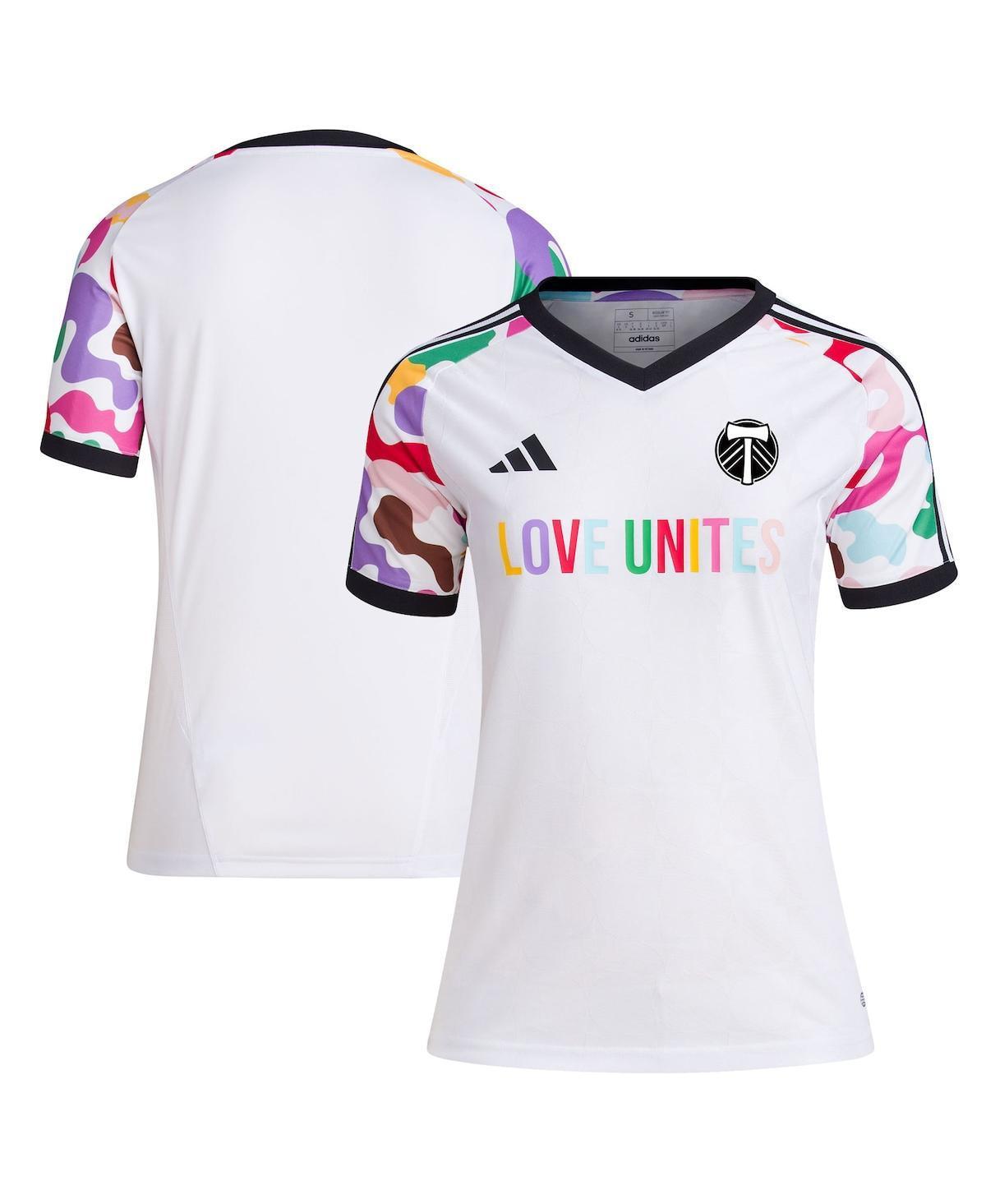 Womens adidas White Portland Timbers 2023 Pride Pre-Match Top Product Image