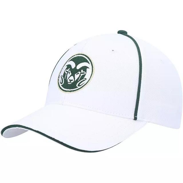 Mens Colosseum White Colorado State Rams Take Your Time Snapback Hat Product Image