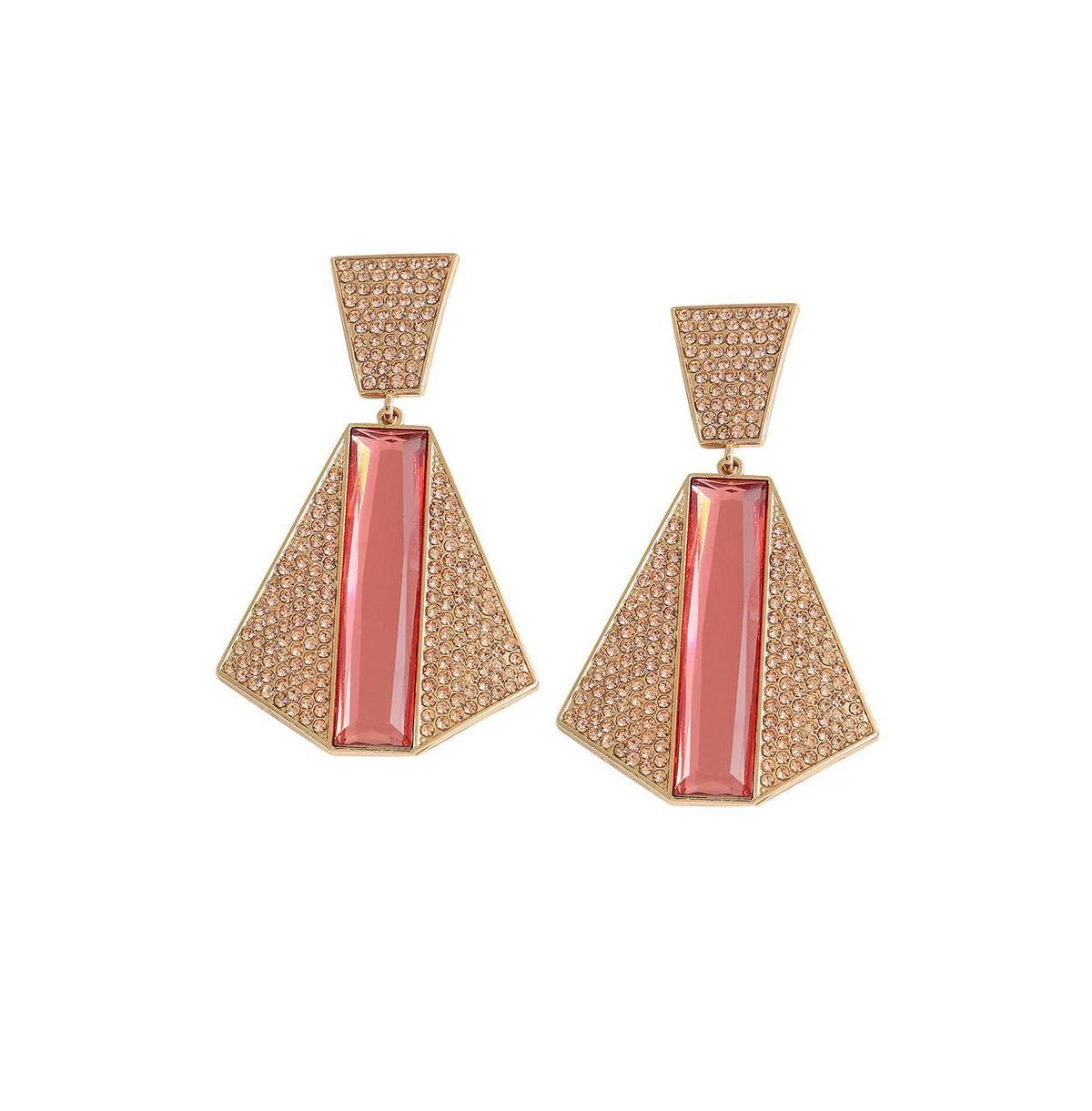 Sohi Womens Geometric Drop Earrings Product Image