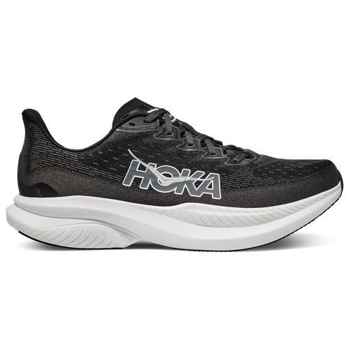 HOKA Womens HOKA Mach 6 - Womens Shoes Black/White Product Image