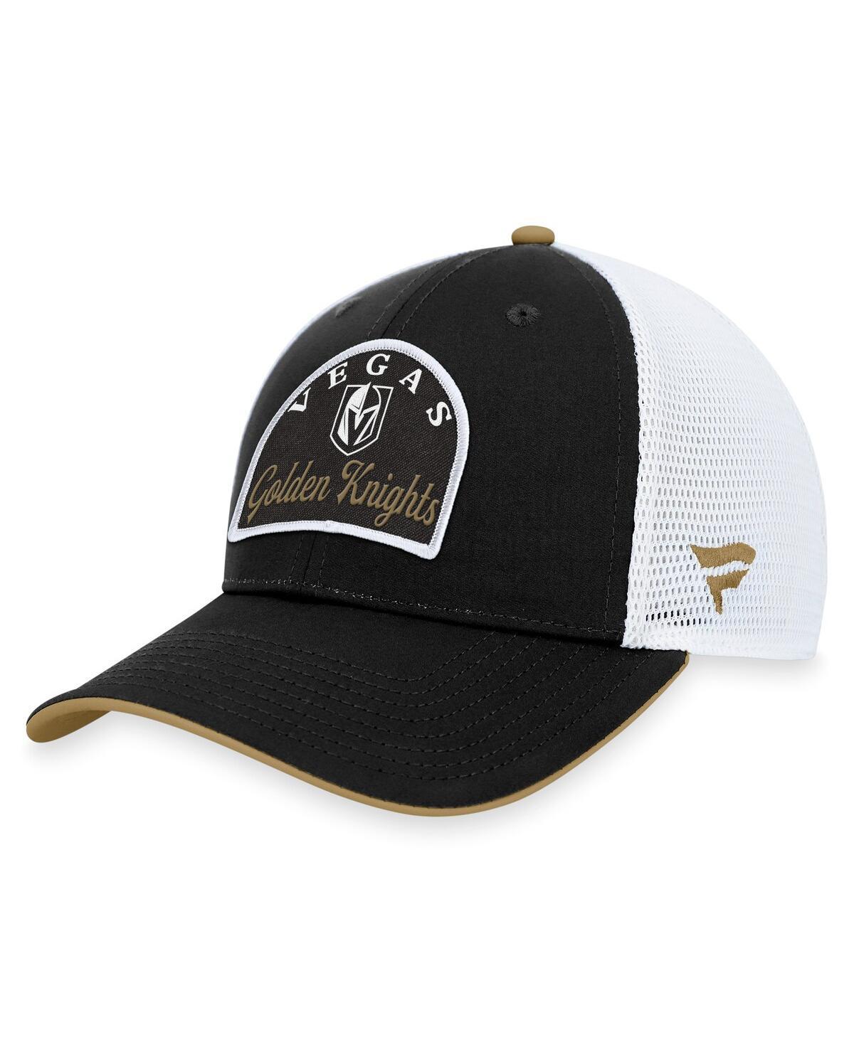 Mens Fanatics Branded Black/White Vegas Golden Knights Fundamental Adjustable Hat Product Image