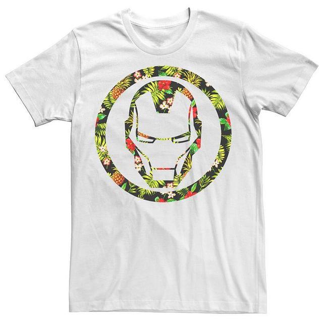 Mens Marvel Infinity War Iron Man Floral Symbol Graphic Tee Product Image