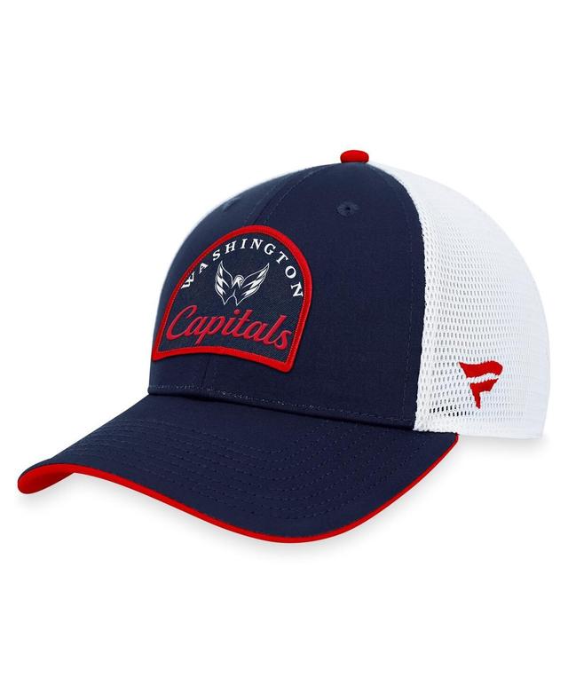 Mens Fanatics Branded /White Washington Capitals Fundamental Adjustable Hat, Blue Product Image