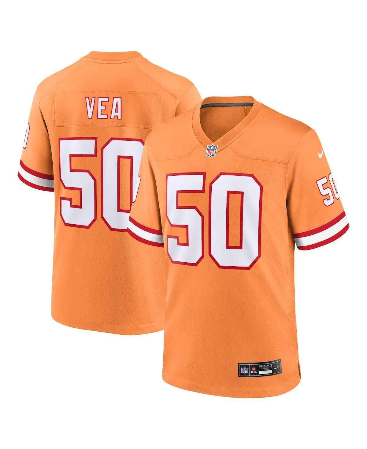 Mens Nike Vita Vea Orange Tampa Bay Buccaneers Throwback Game Jersey - Orange Product Image