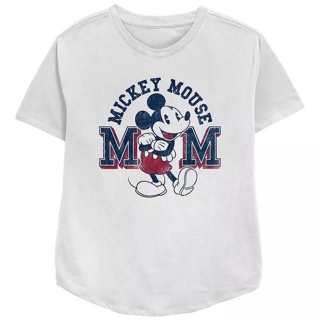 Disneys Mickey Mouse Mom Relaxed Fit Womens Graphic Tee Product Image