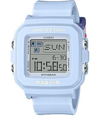 G-Shock Womens Digital Blue Resin Tri-Color Accent Strap Watch Product Image