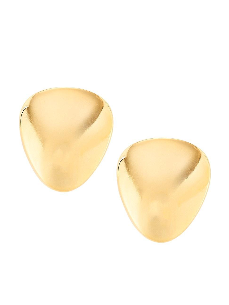 Womens Santa Fe 24K-Gold-Plated Clip-On Earrings Product Image