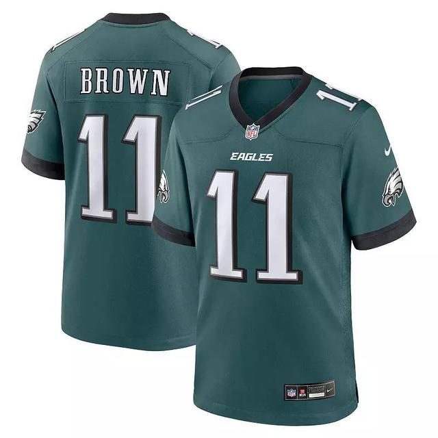 Mens Nike A.J. Brown Midnight Philadelphia Eagles Team Game Jersey Product Image