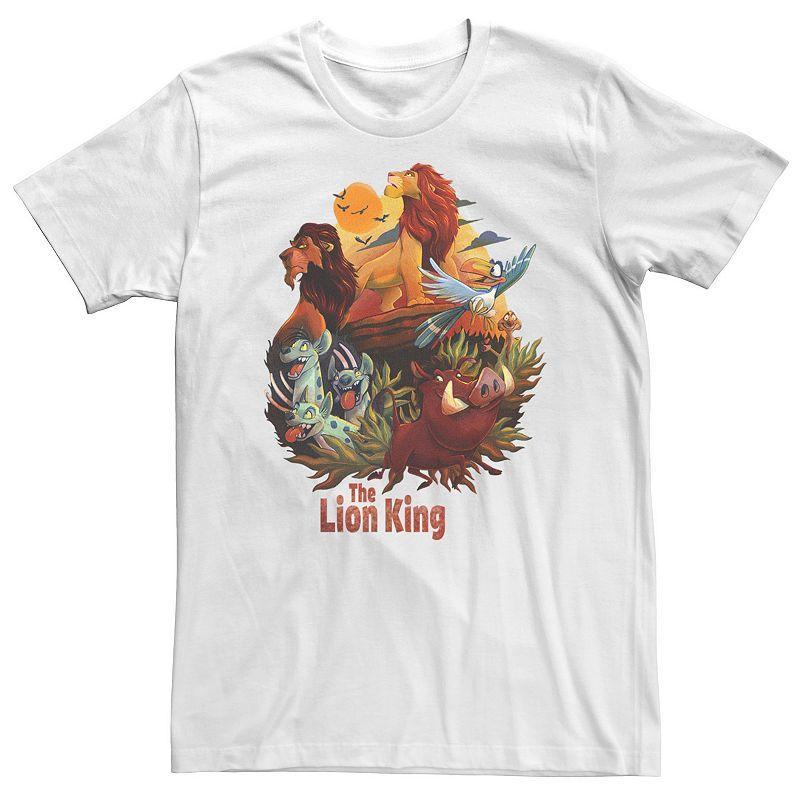 Disneys The Lion King Big & Tall Main Cast Poster Tee, Mens Product Image