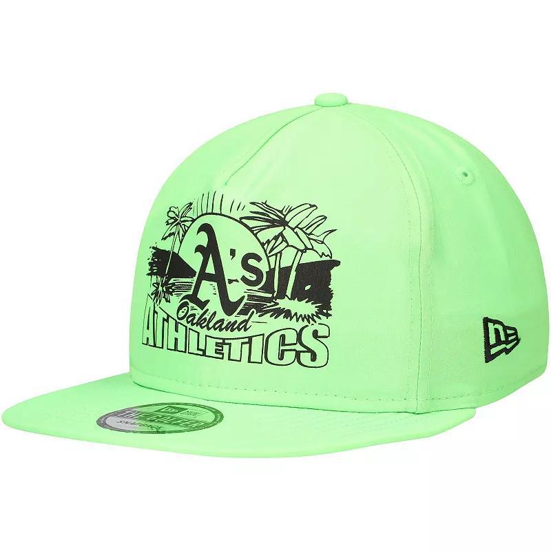 Mens New Era Oakland Athletics Neon Golfer Snapback Hat Product Image