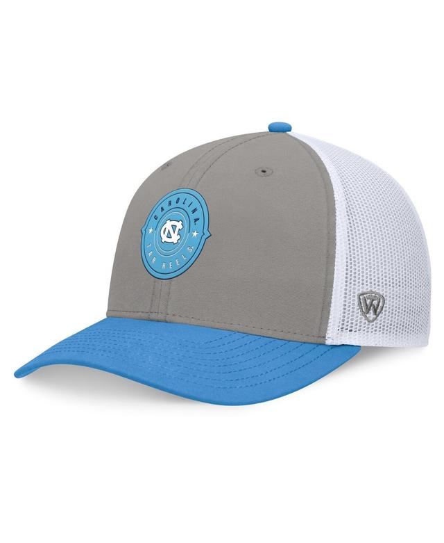 Top of the World Mens Gray/Carolina Blue North Carolina Tar Heels Rob Trucker Adjustable Hat - Gray Product Image