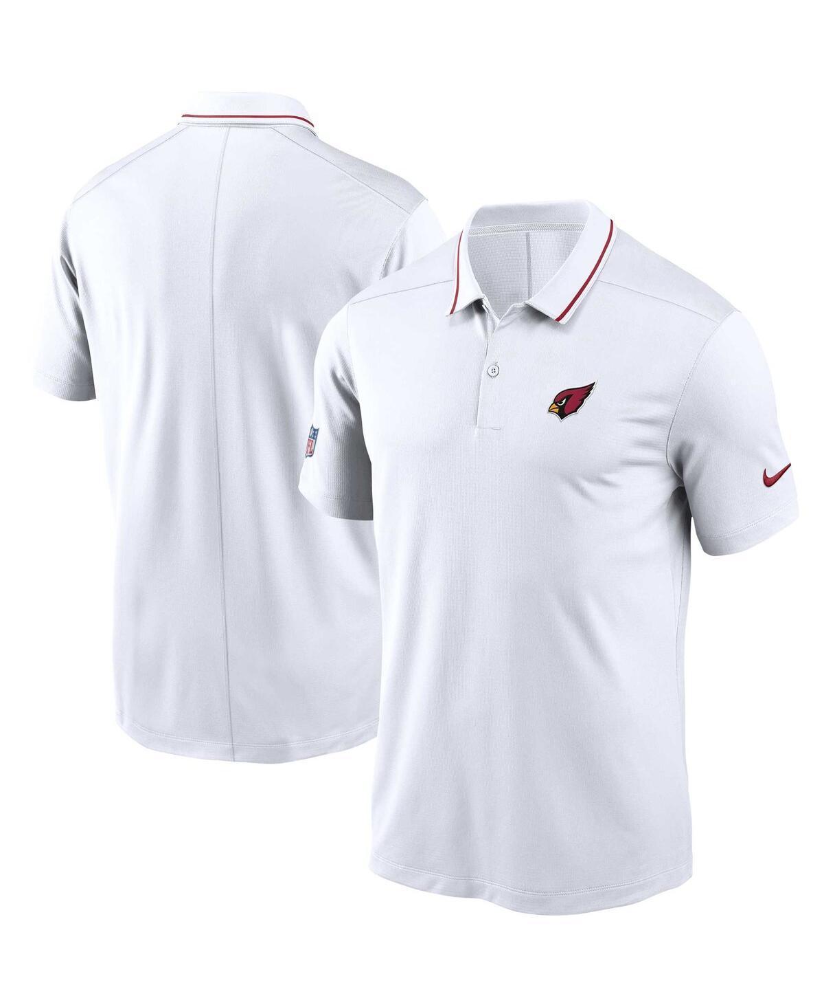 Men's White Arizona Cardinals Sideline Victory Performance Polo Shirt Product Image