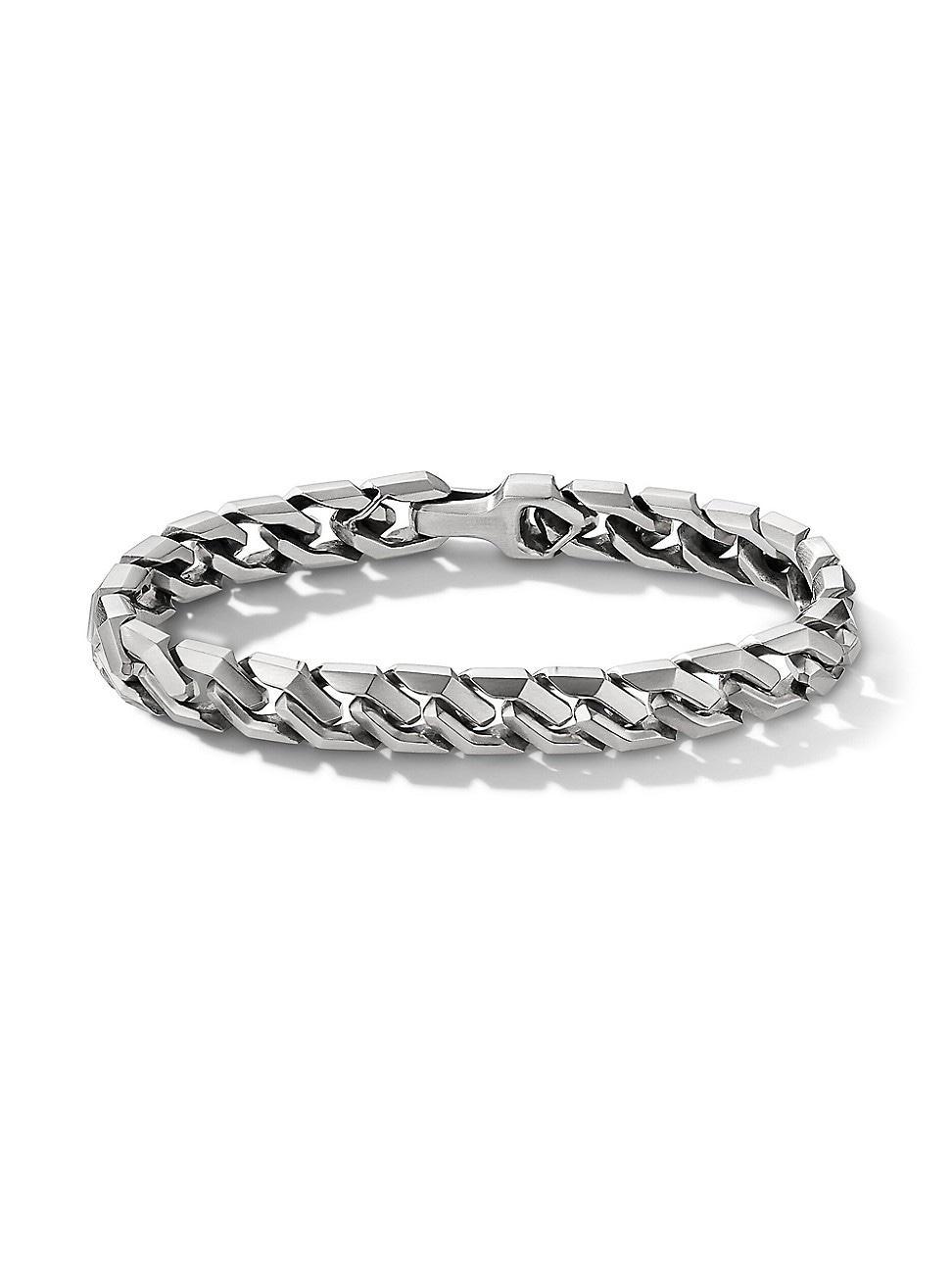 Mens Curb Chain Angular Link Bracelet Product Image