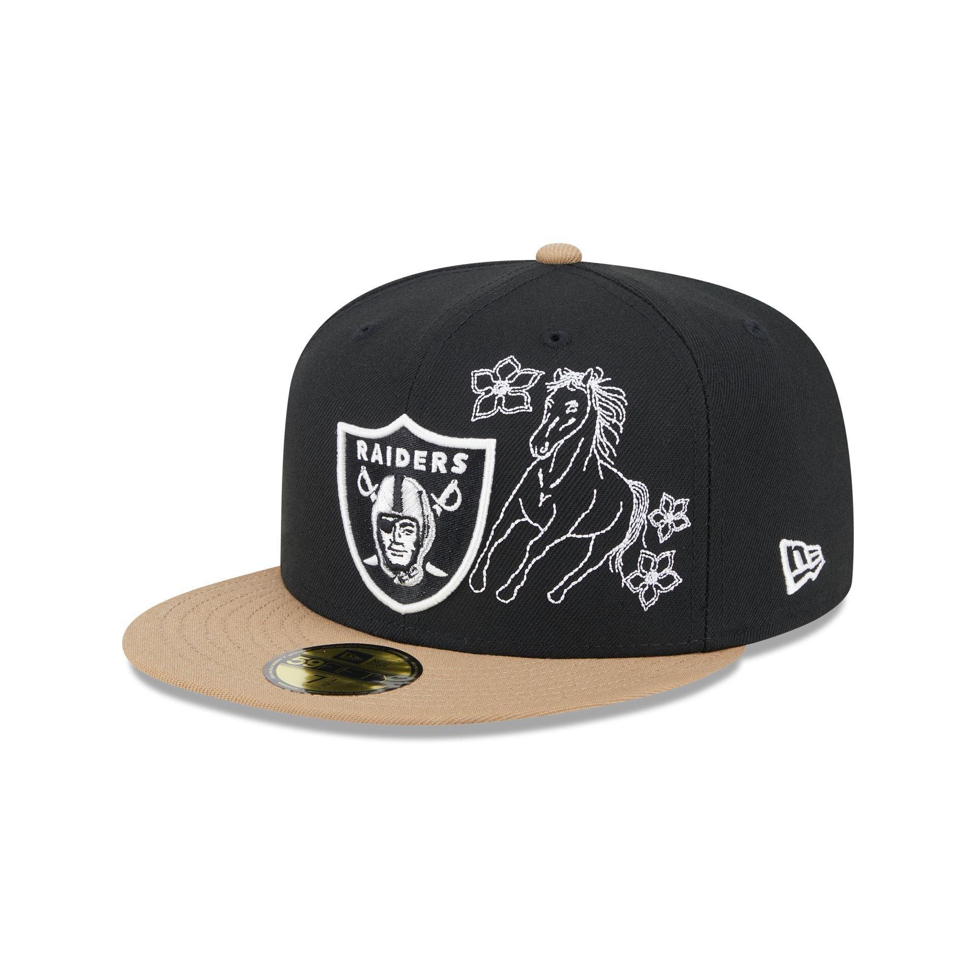 Las Vegas Raiders Western Khaki 59FIFTY Fitted Hat Male Product Image