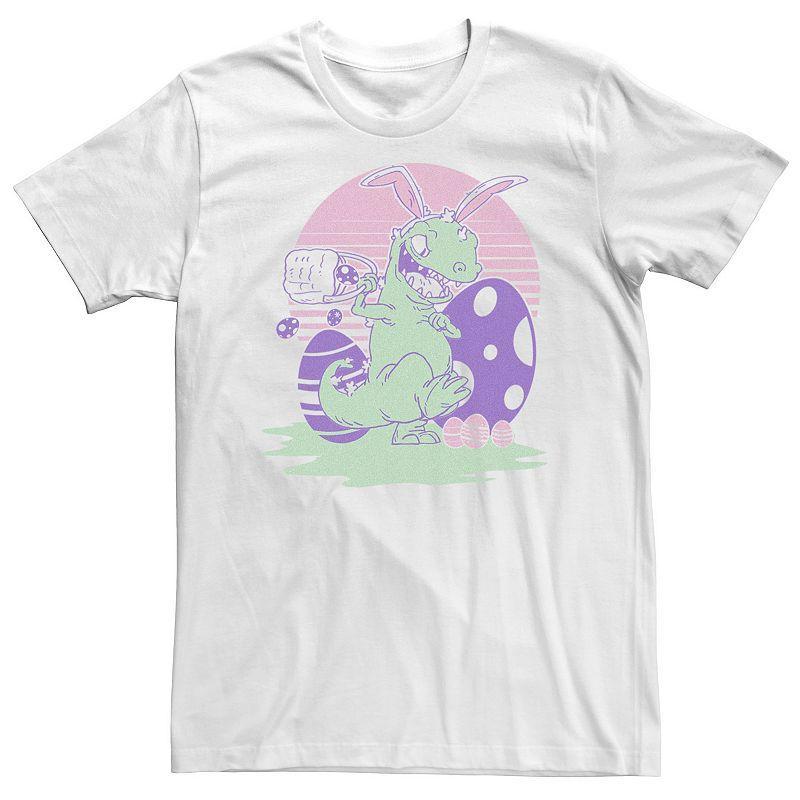 Big & Tall Rugrats Reptar Eggs Easter Tee, Mens, Size: 3XL, White Product Image