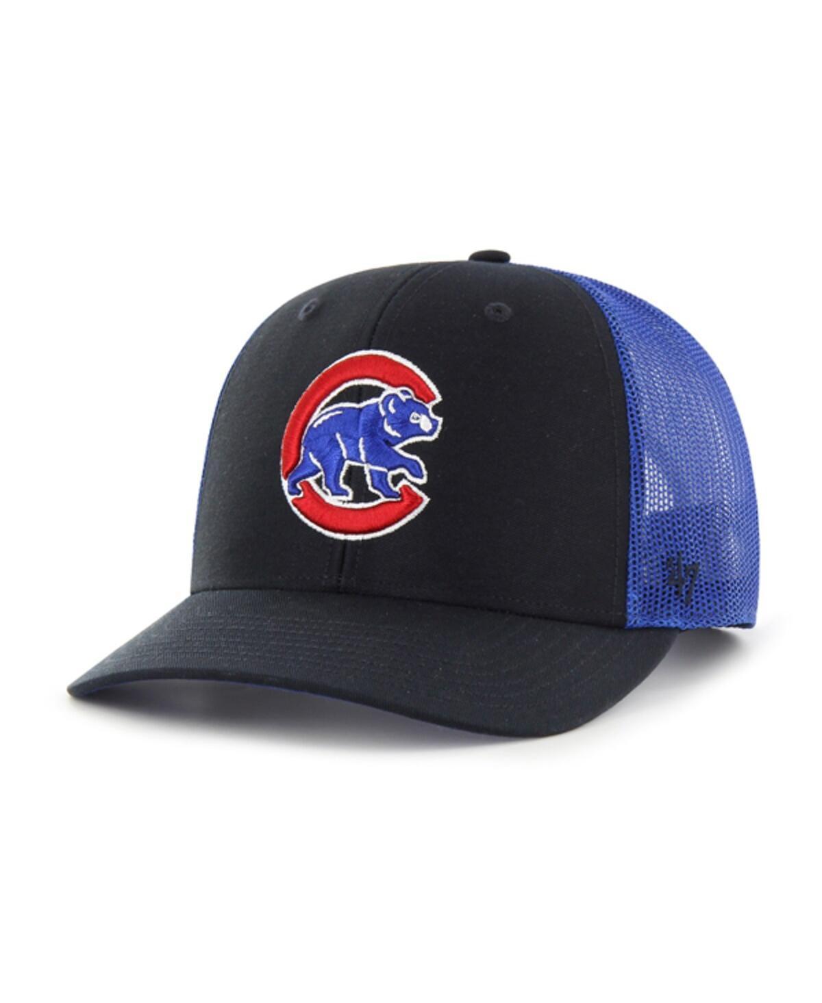 Mens 47 Chicago Cubs Secondary Trucker Snapback Hat, Blue Product Image