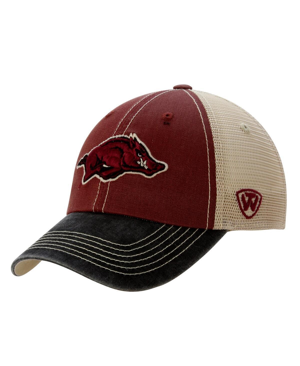 Mens Arkansas Razorbacks Top of the World Offroad Trucker Adjustable Hat Cardinal Product Image