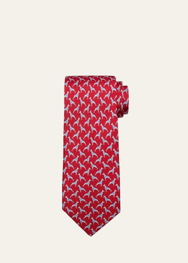 Mens Animali Silk Tie Product Image