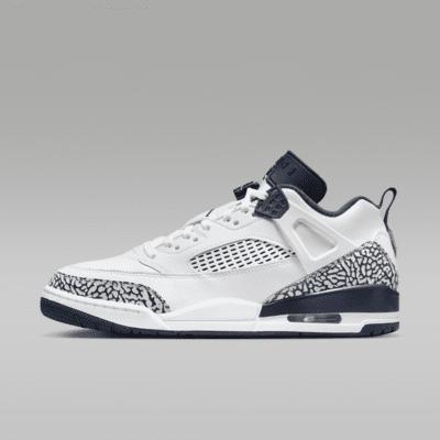 Jordan Mens Jordan Spizike Low GL - Mens Basketball Shoes White/Black/Gold Product Image