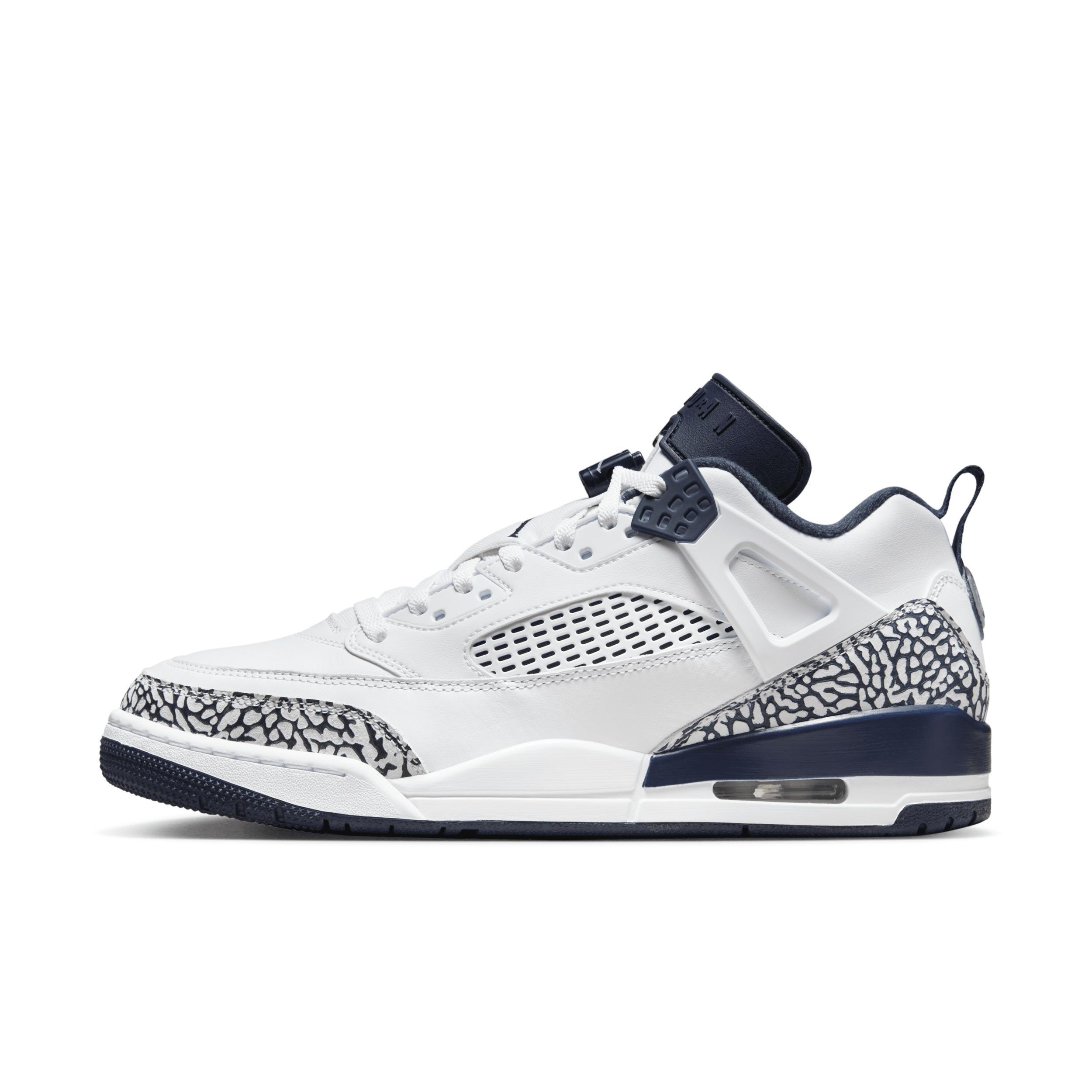 Jordan Mens Jordan Spizike Low GL - Mens Basketball Shoes White/Black/Gold Product Image