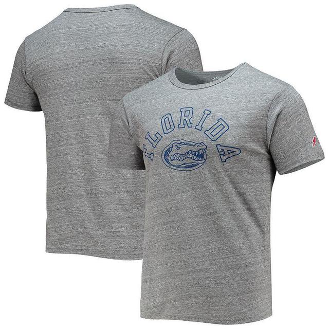 Mens League Collegiate Wear Heathered Gray Florida Gators Tide Seal Nuevo Victory Falls Tri-Blend T-Shirt Product Image