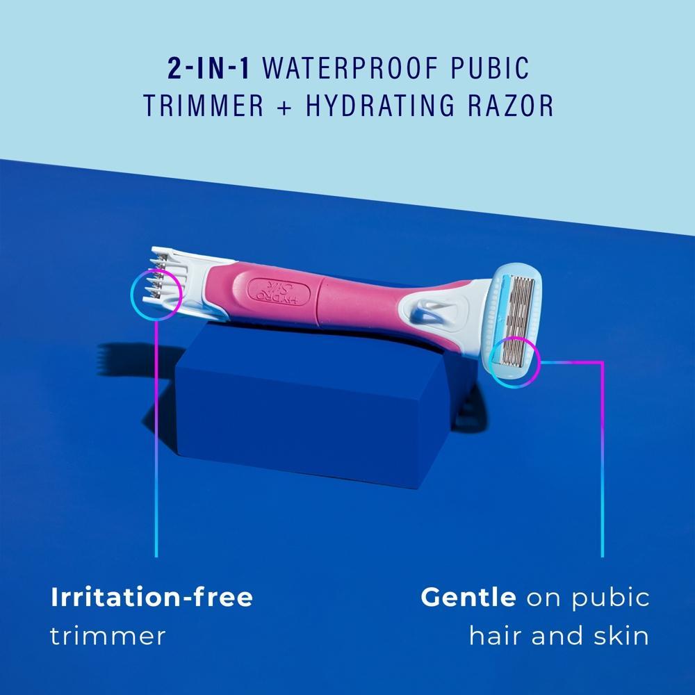 Schick Hydro Silk TrimStyle Women's Razor with Bikini Trimmer - 1 Razor Handle & 1 Refill Product Image