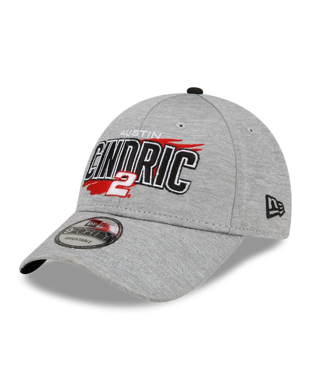 Mens New Era Gray Austin Cindric Name Splash 9FORTY Snapback Adjustable Hat Product Image