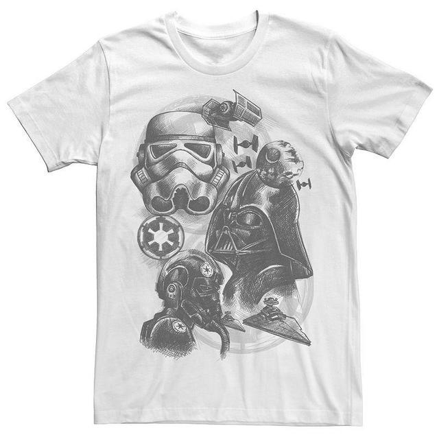 Mens Star Wars Dark Side Group Sketch Tee Product Image