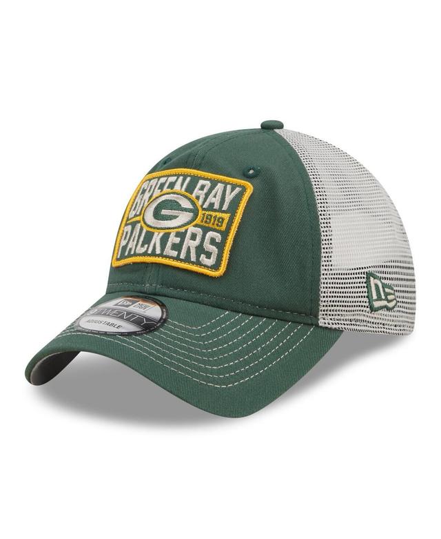 Mens New Era Green Green Bay Packers Devoted Trucker 9TWENTY Snapback Hat - Green Product Image